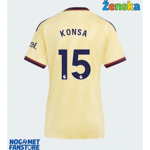Arsenal Ezri Konsa #15 Rezervni Dres za Ženska 2026-27 Kratak Rukav